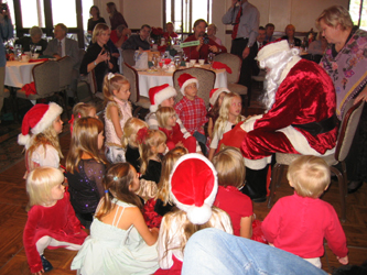 Children with Santa Claus