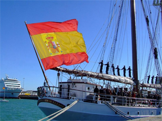 Spanish ship visiting San Diego